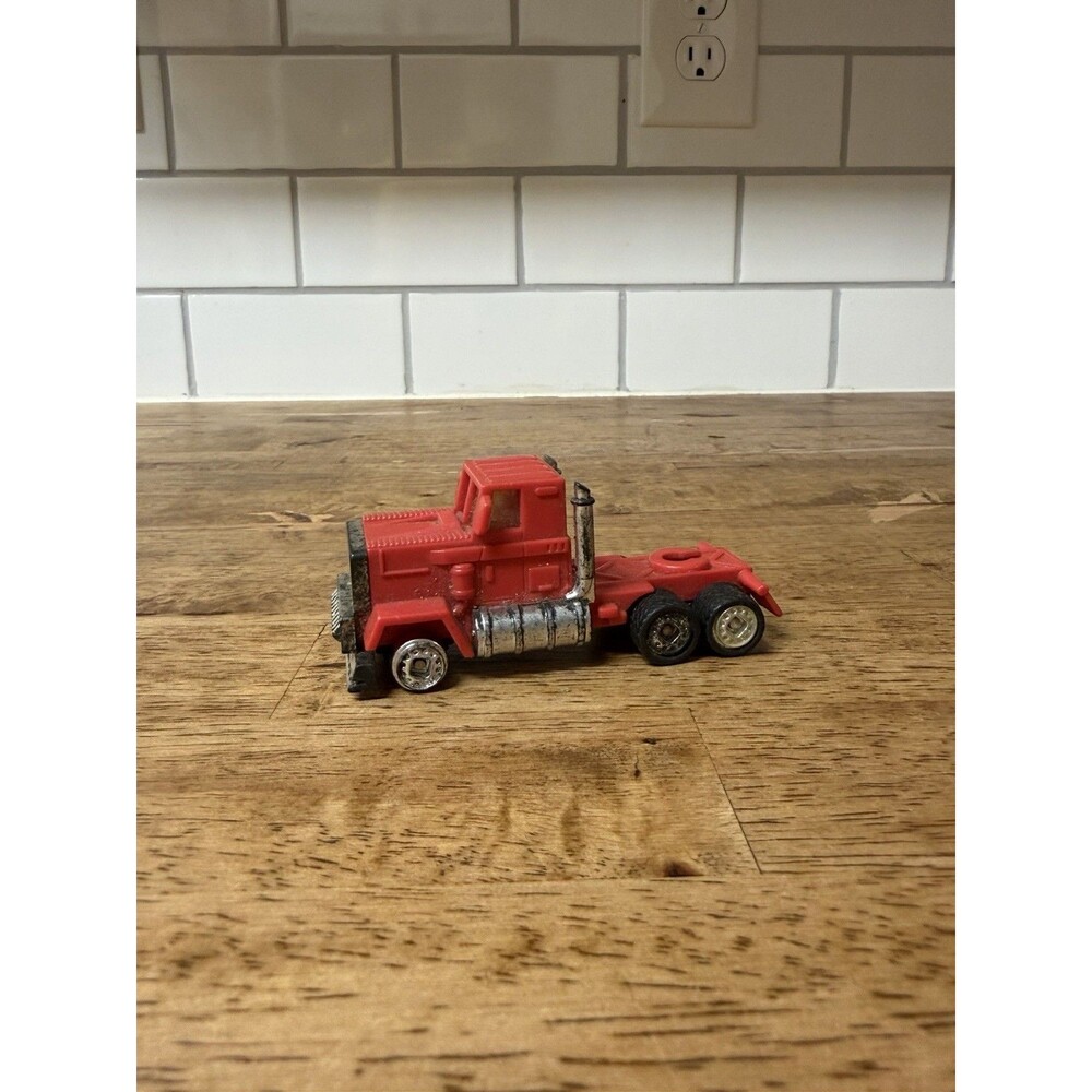 1988 Galoob Micro Machines Red Plastic Semi Truck Only 3 1/2” Collector Conditio